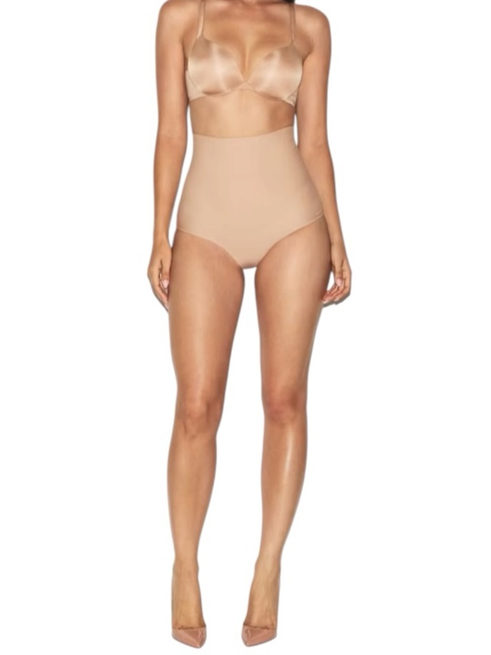 SKIMS NWT Core Sculpt Butt Lifting Brief Nude Sz M Mid Rise 8527W Compression